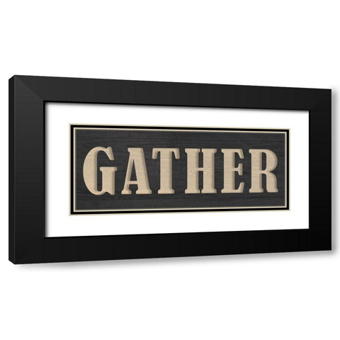 Gather Black Modern Wood Framed Art Print with Double Matting by Kimberly, Allen