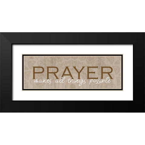 Prayer Black Modern Wood Framed Art Print with Double Matting by Kimberly, Allen