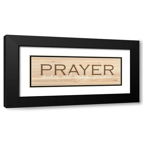 Prayer  Black Modern Wood Framed Art Print with Double Matting by Kimberly, Allen