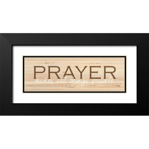 Prayer  Black Modern Wood Framed Art Print with Double Matting by Kimberly, Allen