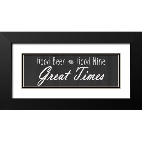 Great Time Black Modern Wood Framed Art Print with Double Matting by Kimberly, Allen