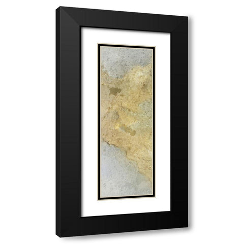 Golden Stream A Black Modern Wood Framed Art Print with Double Matting by Kimberly, Allen