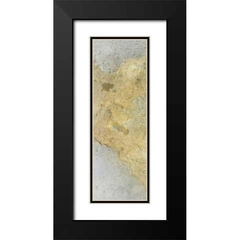 Golden Stream A Black Modern Wood Framed Art Print with Double Matting by Kimberly, Allen
