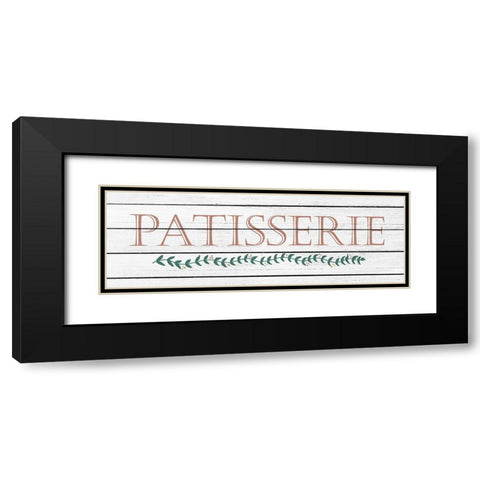Patisserie Black Modern Wood Framed Art Print with Double Matting by Kimberly, Allen