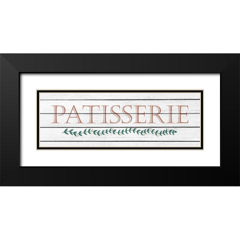 Patisserie Black Modern Wood Framed Art Print with Double Matting by Kimberly, Allen