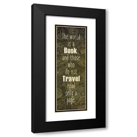 Wanderlust 6b Black Modern Wood Framed Art Print with Double Matting by Kimberly, Allen