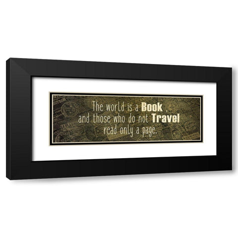 Wanderlust 6 Black Modern Wood Framed Art Print with Double Matting by Kimberly, Allen