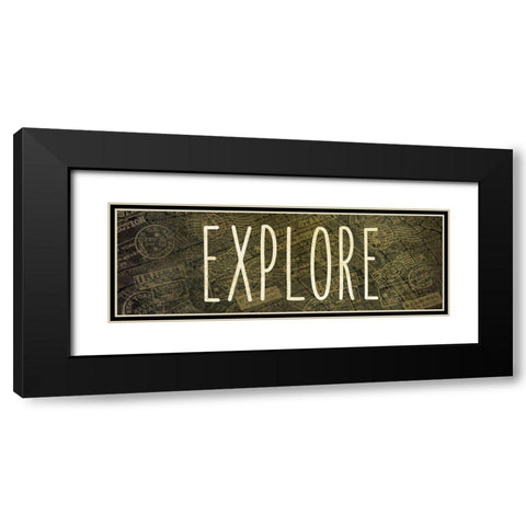 Wanderlust 3 Black Modern Wood Framed Art Print with Double Matting by Kimberly, Allen