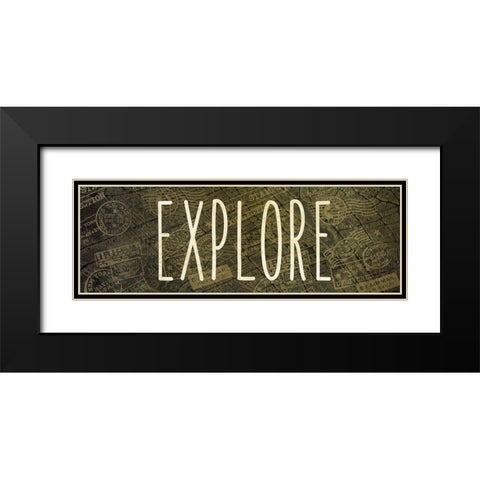 Wanderlust 3 Black Modern Wood Framed Art Print with Double Matting by Kimberly, Allen