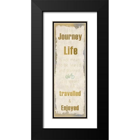 Lifes Journey 5 Black Modern Wood Framed Art Print with Double Matting by Kimberly, Allen