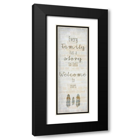 Family Time 6 Black Modern Wood Framed Art Print with Double Matting by Kimberly, Allen