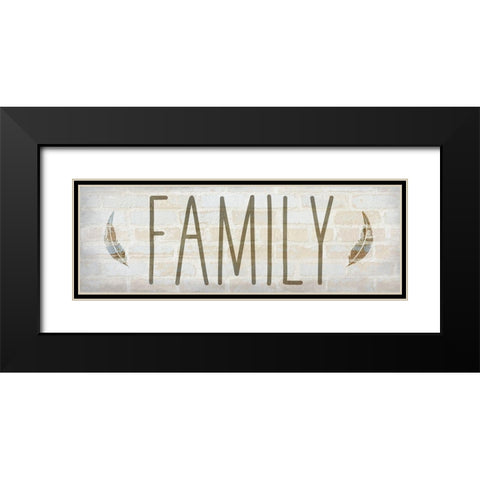 Family Time 1 Black Modern Wood Framed Art Print with Double Matting by Kimberly, Allen