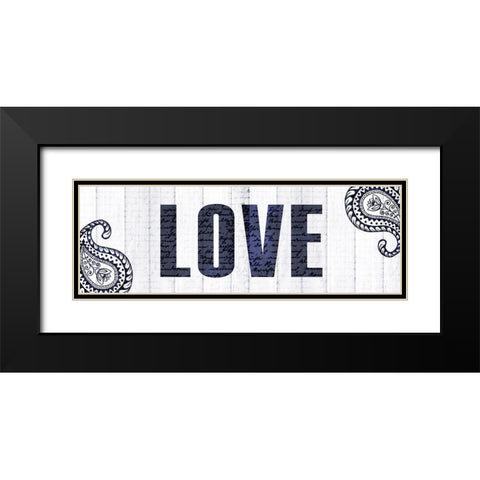 Always Love 3 Black Modern Wood Framed Art Print with Double Matting by Kimberly, Allen