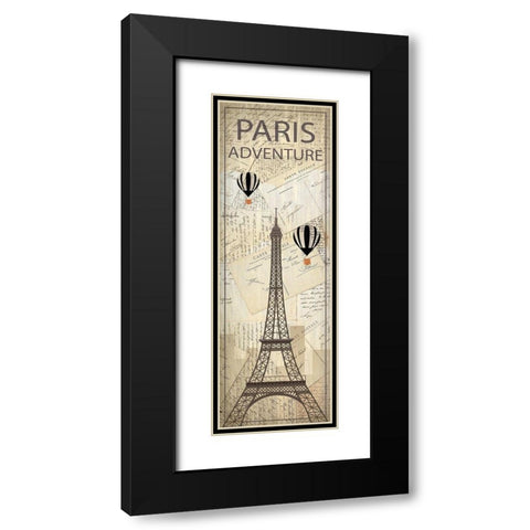 Hello Travel 2 Black Modern Wood Framed Art Print with Double Matting by Kimberly, Allen