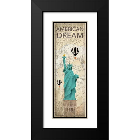 Hello Travel 3 Black Modern Wood Framed Art Print with Double Matting by Kimberly, Allen