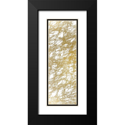 Cross Hatched 1 Black Modern Wood Framed Art Print with Double Matting by Kimberly, Allen
