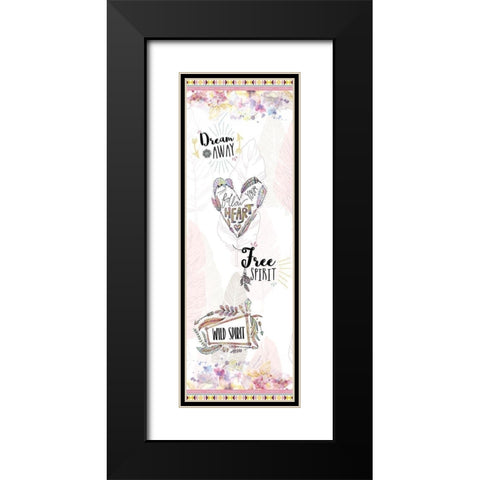 Wild and Free Panel Black Modern Wood Framed Art Print with Double Matting by Kimberly, Allen