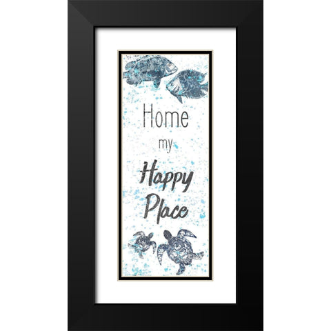 Spaltter Panel Black Modern Wood Framed Art Print with Double Matting by Kimberly, Allen
