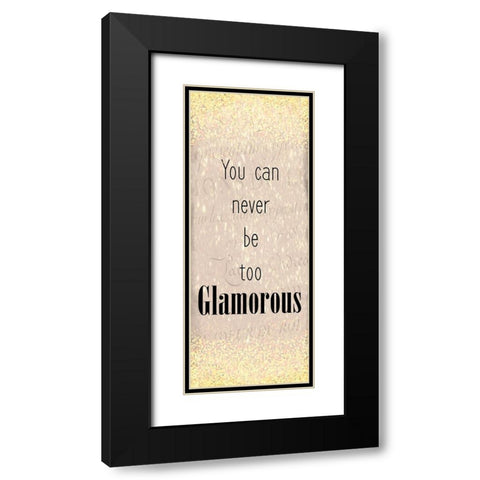 Glamour Panel Black Modern Wood Framed Art Print with Double Matting by Kimberly, Allen