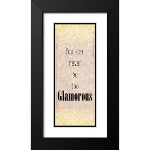 Glamour Panel Black Modern Wood Framed Art Print with Double Matting by Kimberly, Allen