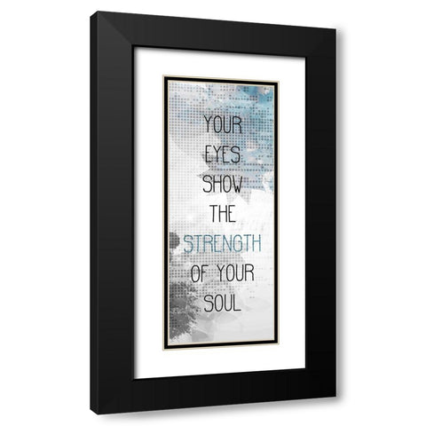 My Love Panel Black Modern Wood Framed Art Print with Double Matting by Kimberly, Allen