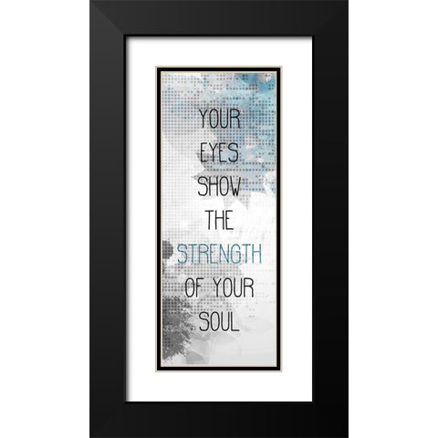 My Love Panel Black Modern Wood Framed Art Print with Double Matting by Kimberly, Allen