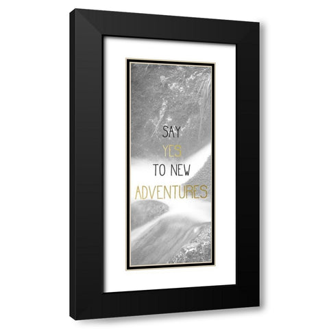 Over the Rocks Panel Black Modern Wood Framed Art Print with Double Matting by Kimberly, Allen