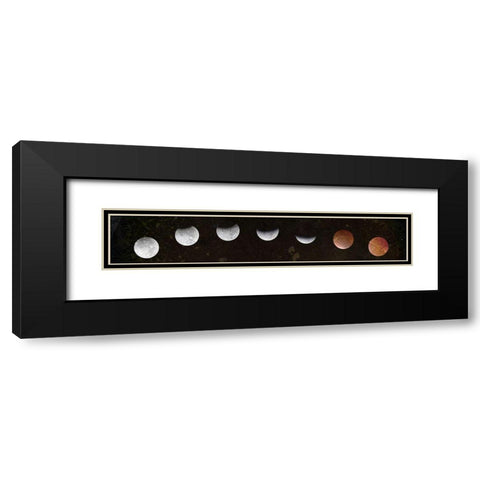 Moons Black Modern Wood Framed Art Print with Double Matting by Kimberly, Allen
