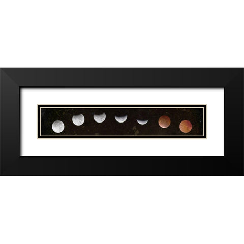 Moons Black Modern Wood Framed Art Print with Double Matting by Kimberly, Allen