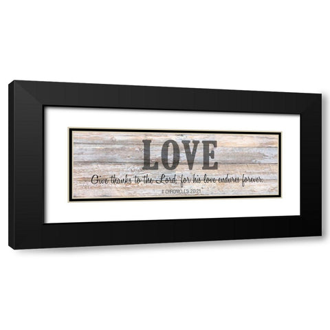 Verse Panel C Black Modern Wood Framed Art Print with Double Matting by Kimberly, Allen