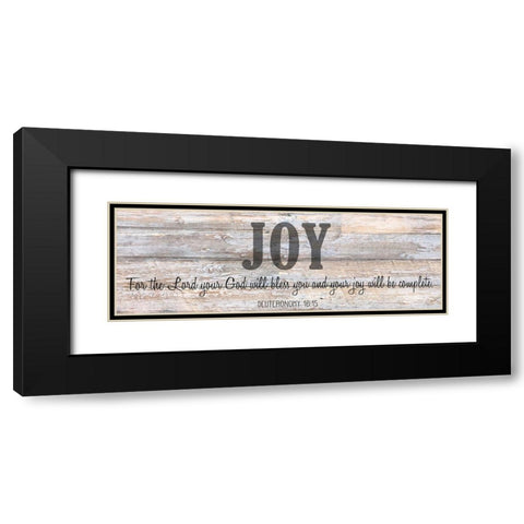 Verse Panel D Black Modern Wood Framed Art Print with Double Matting by Kimberly, Allen