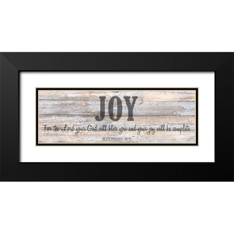 Verse Panel D Black Modern Wood Framed Art Print with Double Matting by Kimberly, Allen