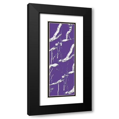 Violet Streams 2 Black Modern Wood Framed Art Print with Double Matting by Kimberly, Allen