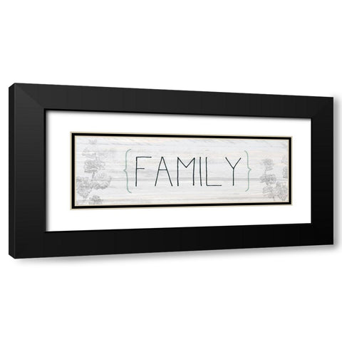 Family Black Modern Wood Framed Art Print with Double Matting by Kimberly, Allen