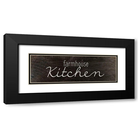 Farmhouse Kitchen Black Modern Wood Framed Art Print with Double Matting by Kimberly, Allen