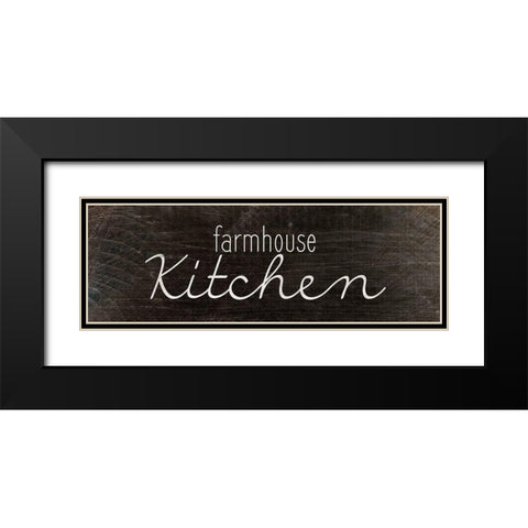 Farmhouse Kitchen Black Modern Wood Framed Art Print with Double Matting by Kimberly, Allen
