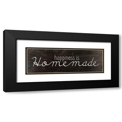 Happiness is Homemade Black Modern Wood Framed Art Print with Double Matting by Kimberly, Allen