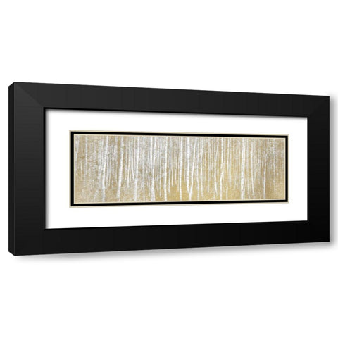 Forest in Gold Black Modern Wood Framed Art Print with Double Matting by Kimberly, Allen