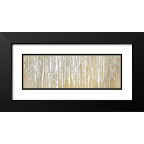 Forest in Gold Black Modern Wood Framed Art Print with Double Matting by Kimberly, Allen