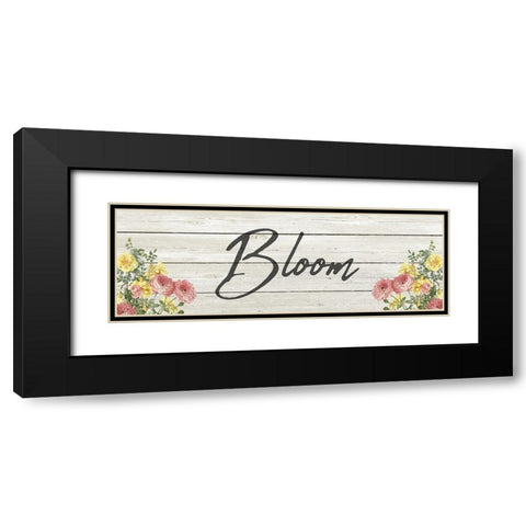 Bloom Black Modern Wood Framed Art Print with Double Matting by Kimberly, Allen