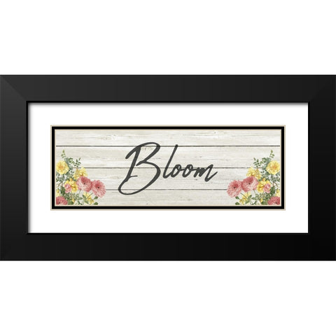 Bloom Black Modern Wood Framed Art Print with Double Matting by Kimberly, Allen