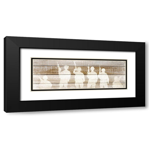 In the Military 1 Black Modern Wood Framed Art Print with Double Matting by Kimberly, Allen