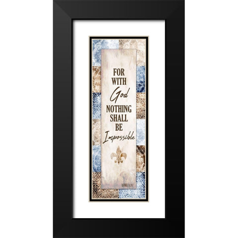 Nothing Black Modern Wood Framed Art Print with Double Matting by Kimberly, Allen