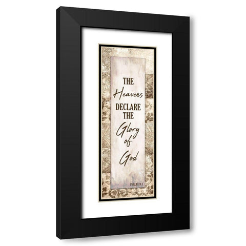 The Heavens Black Modern Wood Framed Art Print with Double Matting by Kimberly, Allen