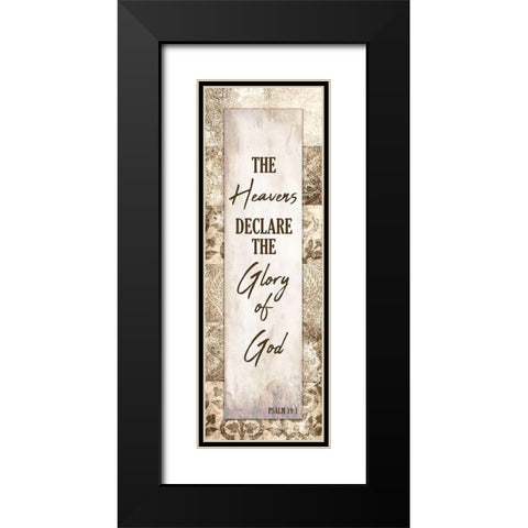 The Heavens Black Modern Wood Framed Art Print with Double Matting by Kimberly, Allen