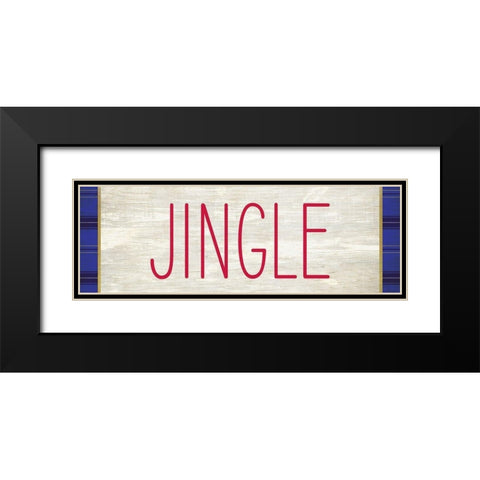 JINGLE Black Modern Wood Framed Art Print with Double Matting by Kimberly, Allen