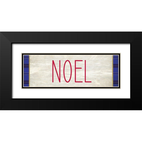 NOEL Black Modern Wood Framed Art Print with Double Matting by Kimberly, Allen