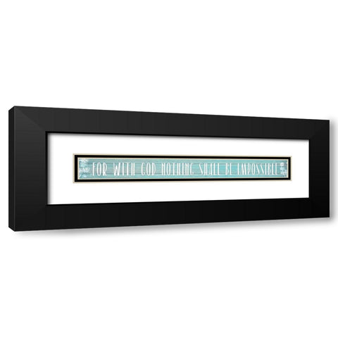 Impossible Black Modern Wood Framed Art Print with Double Matting by Kimberly, Allen