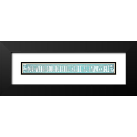 Impossible Black Modern Wood Framed Art Print with Double Matting by Kimberly, Allen