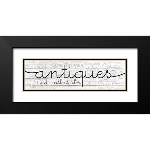 Antiques Black Modern Wood Framed Art Print with Double Matting by Kimberly, Allen